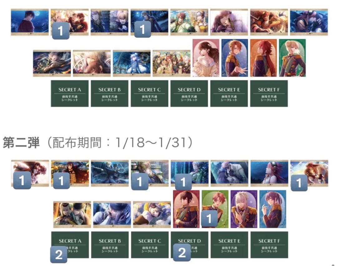 オトメイトガーデン Code:Realize ランチョンマット