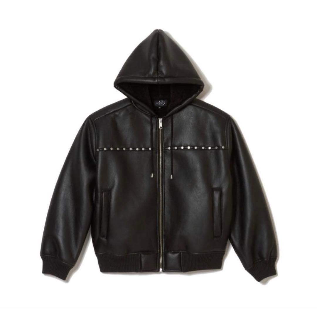 ジャケット・アウター AFB STUDDED HOODED BOMBER JACKET