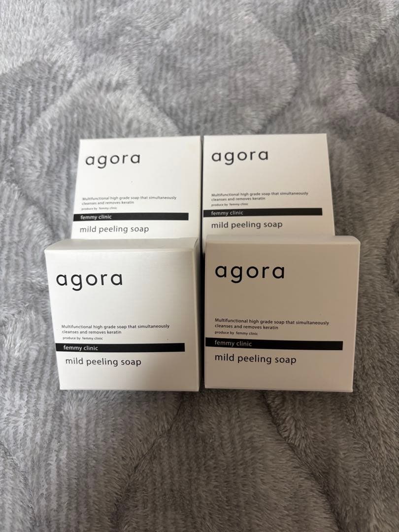 agora mild peeling soap 4個セット