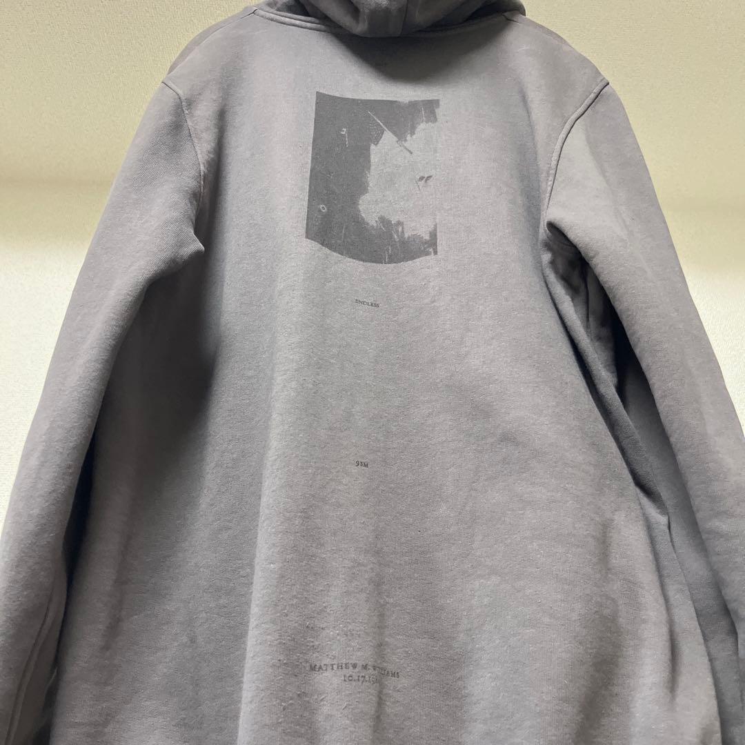 伊製 1017 ALYX 9SM プルオーバーパーカ 両面プリント フーディ美品