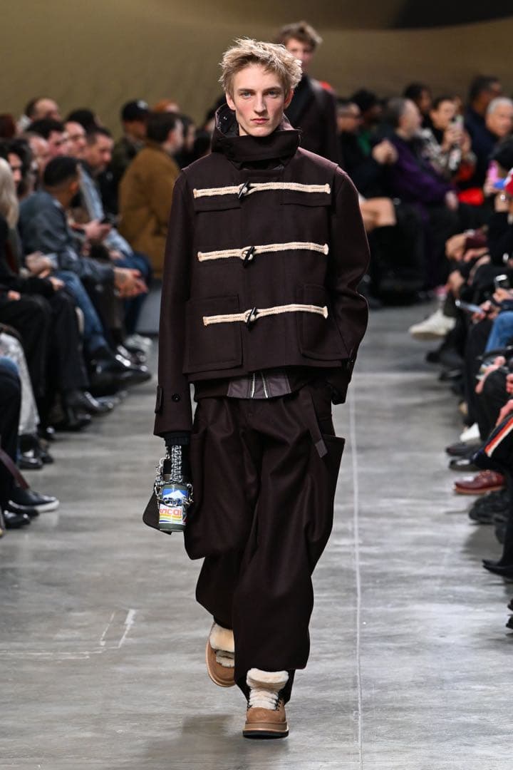 サイズ1 sacai 25AW ダッフル ネイビー メルトンダッフルコート - メルカリ