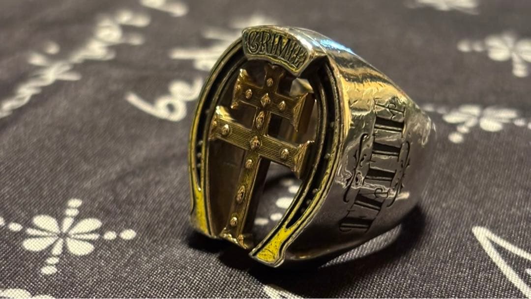 CRIMIE ゴールド ホースシュー k18 s925 リング レア品 約23号 - メルカリ