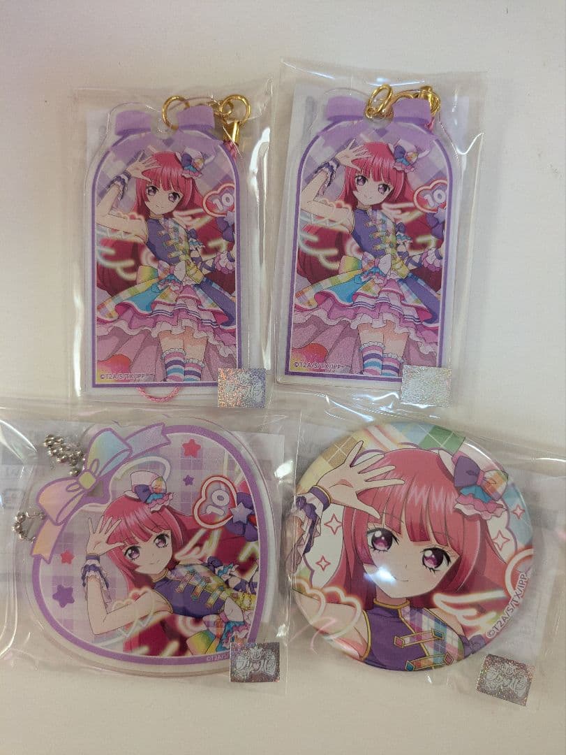 プリパラ 北条そふぃ まるくじ 缶バッジ キーホルダー クリアマーカー