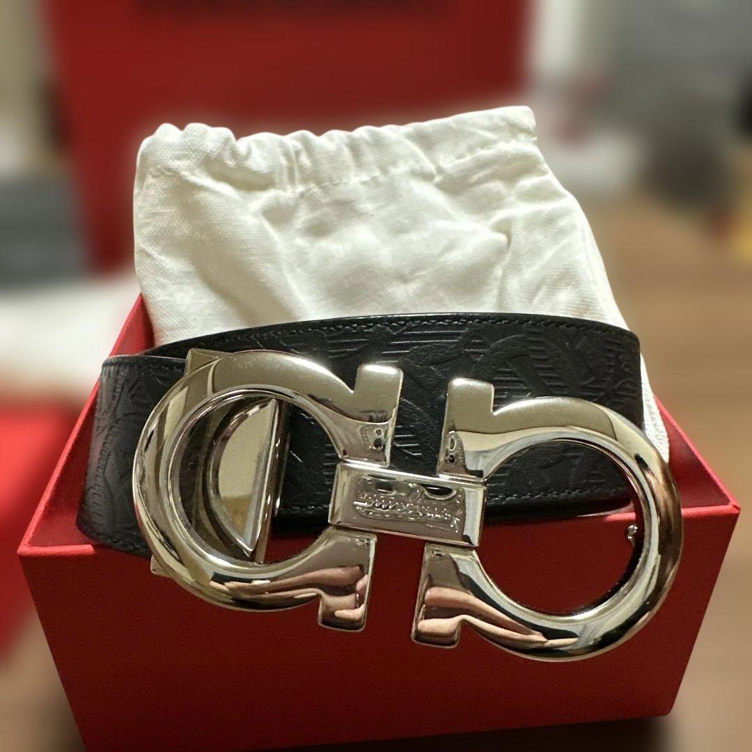 フェラガモ　ベルト　メンズ黒　ブラック