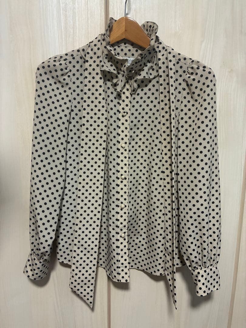 Loulou Willoughby/ルルウィルビー デシンドットフリル ブラウス