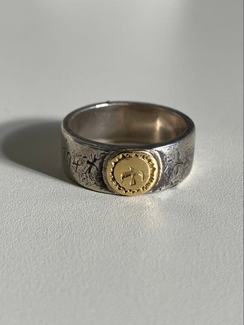 goro's 平打ちリング19号 ゴローズ OLD 腹メタル