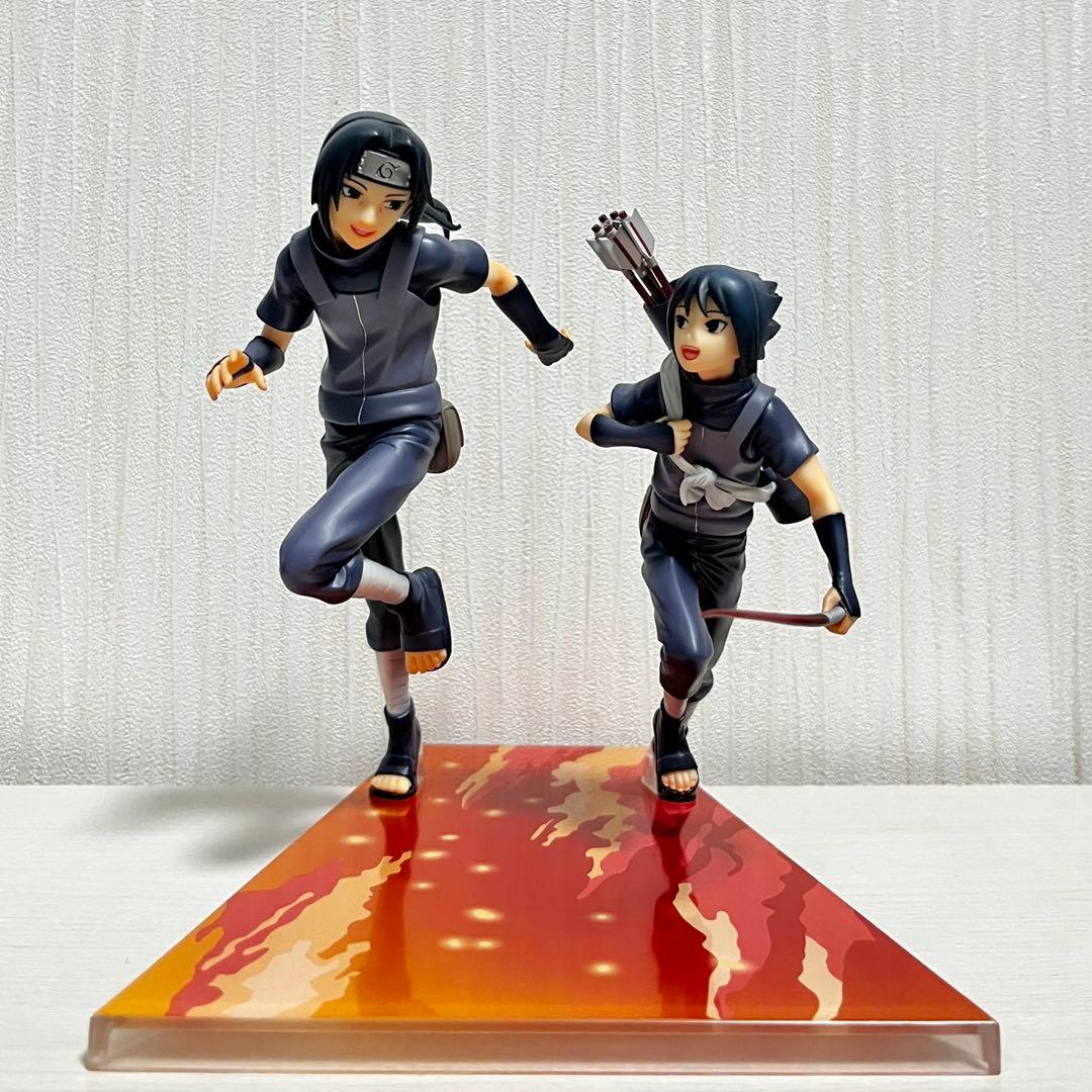 箱無し NARUTO ナルト うちはイタチ＆サスケ 幼少期 フィギュア GEM