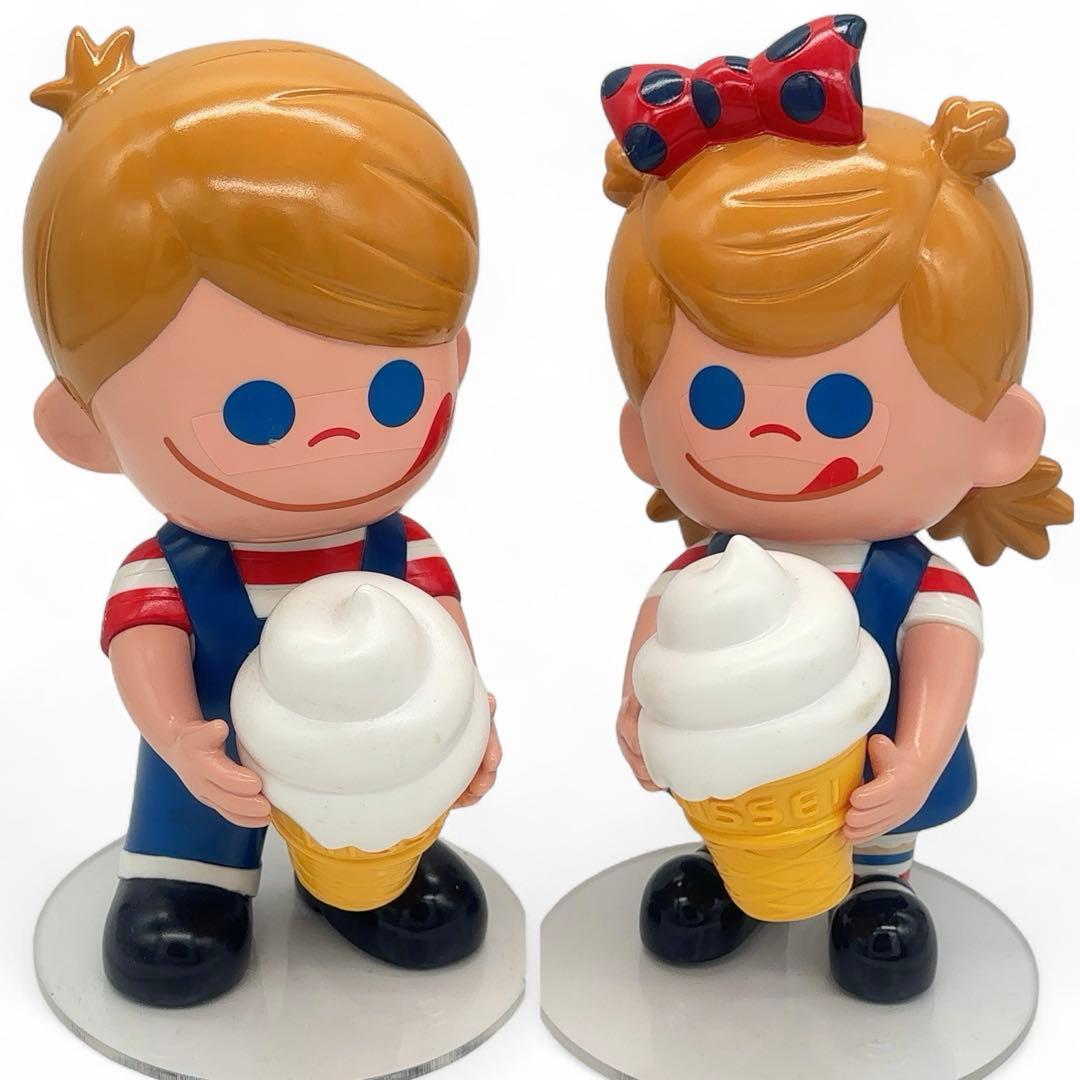 【激レア+当時物】 日世 NISSEI ニックン セイチャン ソフビ 非売品 ニッセイ ニックン ＆ セイチャン 店頭用 ソフビ フィギュア 新品～未