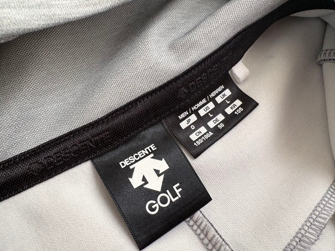 デサントゴルフ ダンボールニット ハニカムパターン袖 フード付き