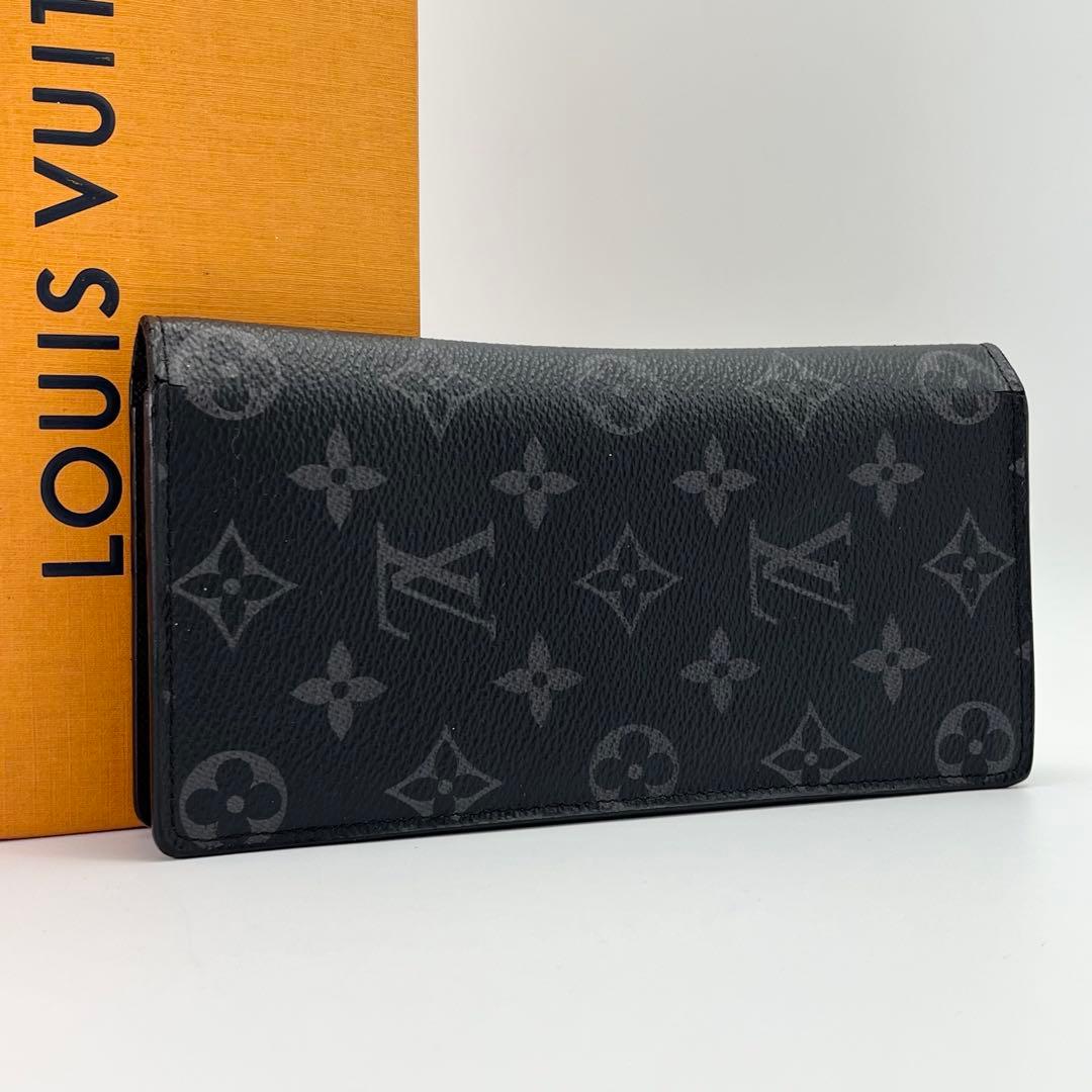 ルイヴィトン　ポルトフォイユブラザ　エクリプス　長財布　メンズ　M61697