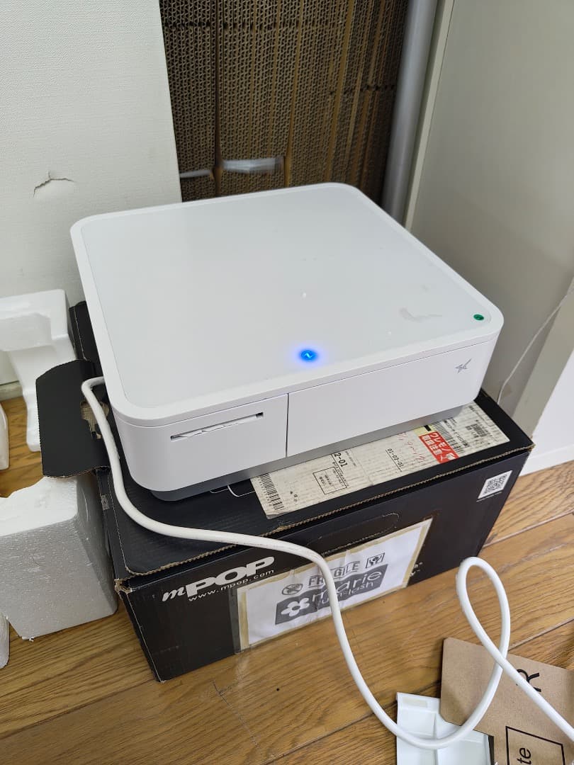 mPOP POP19 WHT JP レシートドロアー一体型