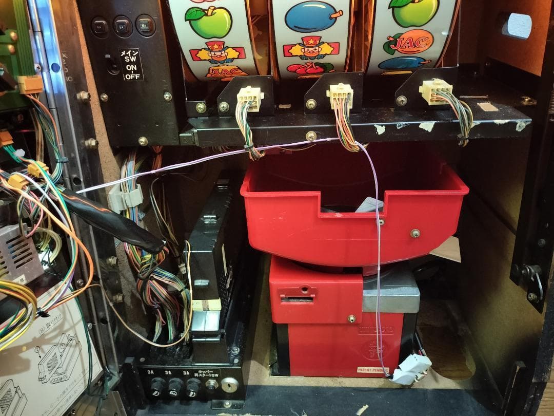 パチスロ実機】メーシー☆リバティベルⅢ【コイン不要機付】2号機