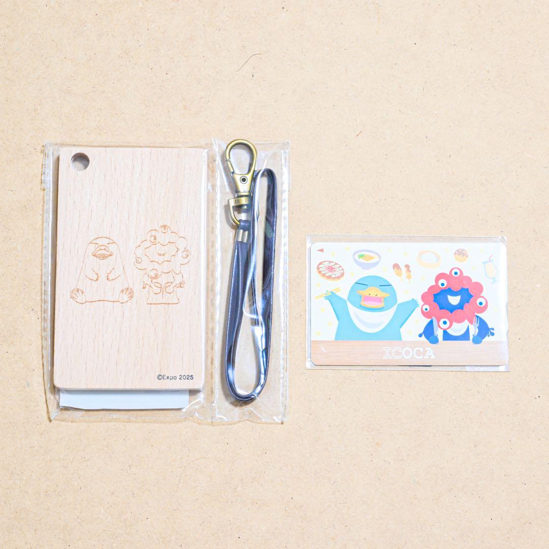 関西万博 JR西日本限定 万博限定デザイン ICOCA 木製パスケース A