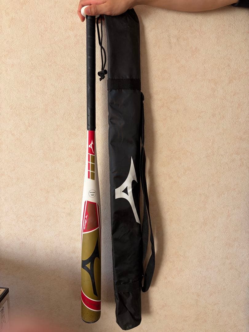 ミズノプロ ソフトボール用 バット 革・ゴム両対応 ケース付き Mizuno