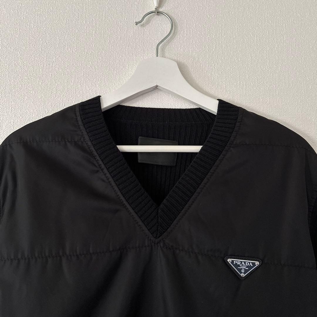 PRADA プラダ ナイロンニット ジャケット Vネック 50サイズ - メルカリ