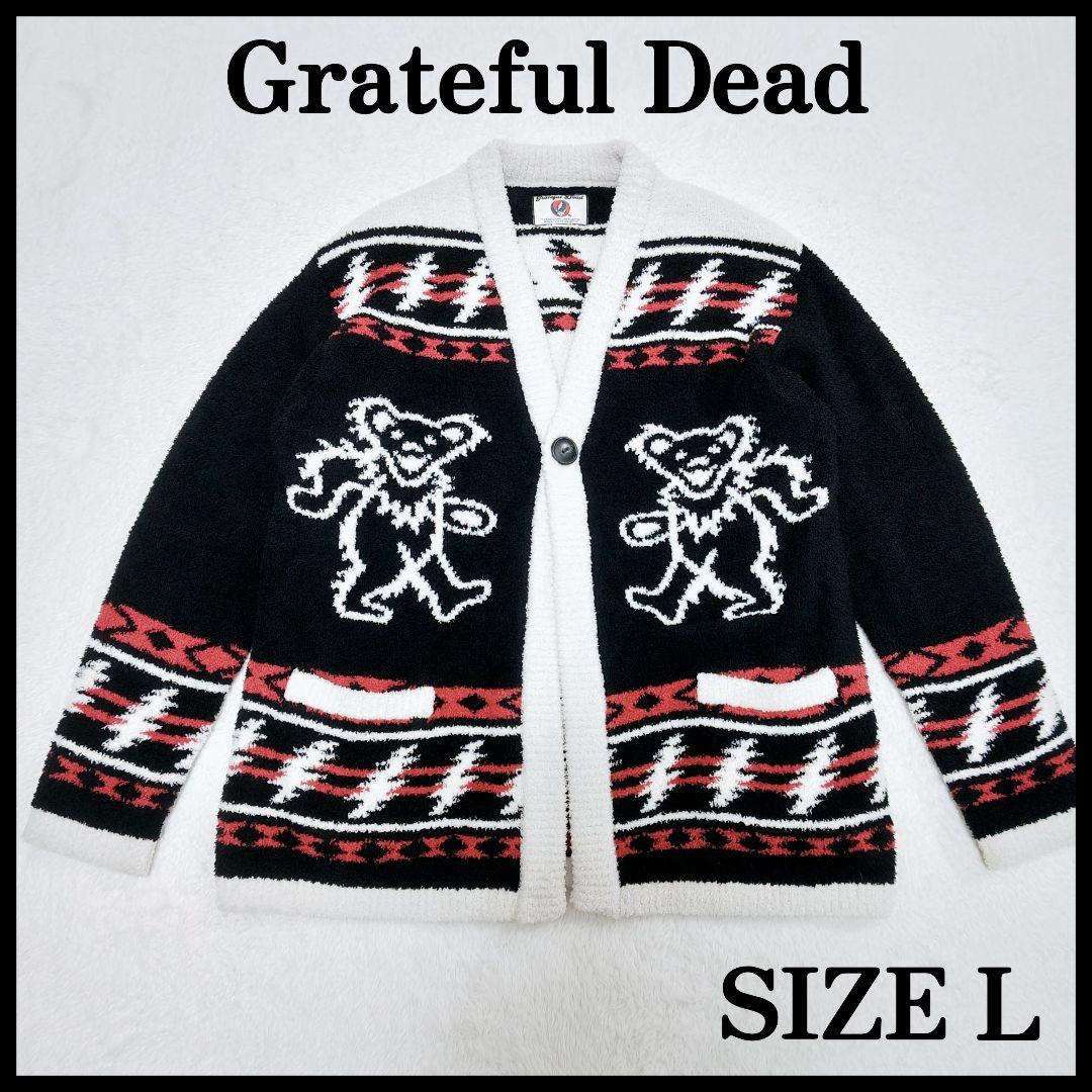 希少 Lサイズ Grateful Dead ニット カーディガン ダンシングベア