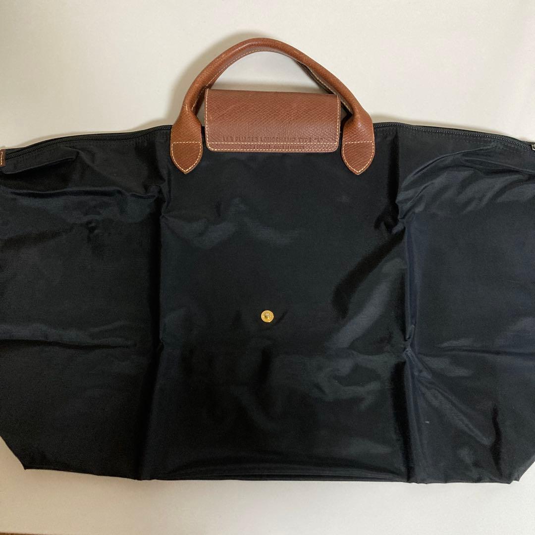 《極美品》ロンシャン　ルプリアージュ　バッグ 折り畳みトラベルバッグ　ボストン黒