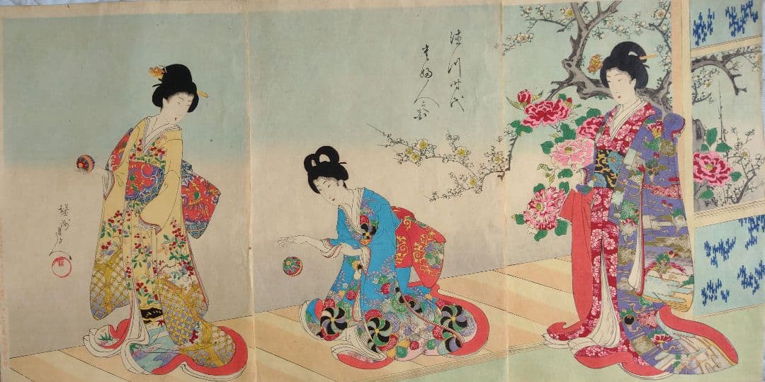 揚州周延　徳川時代の貴婦人の図 周延「徳川時代貴婦人之図」 | 山田書店美術部オンラインストア