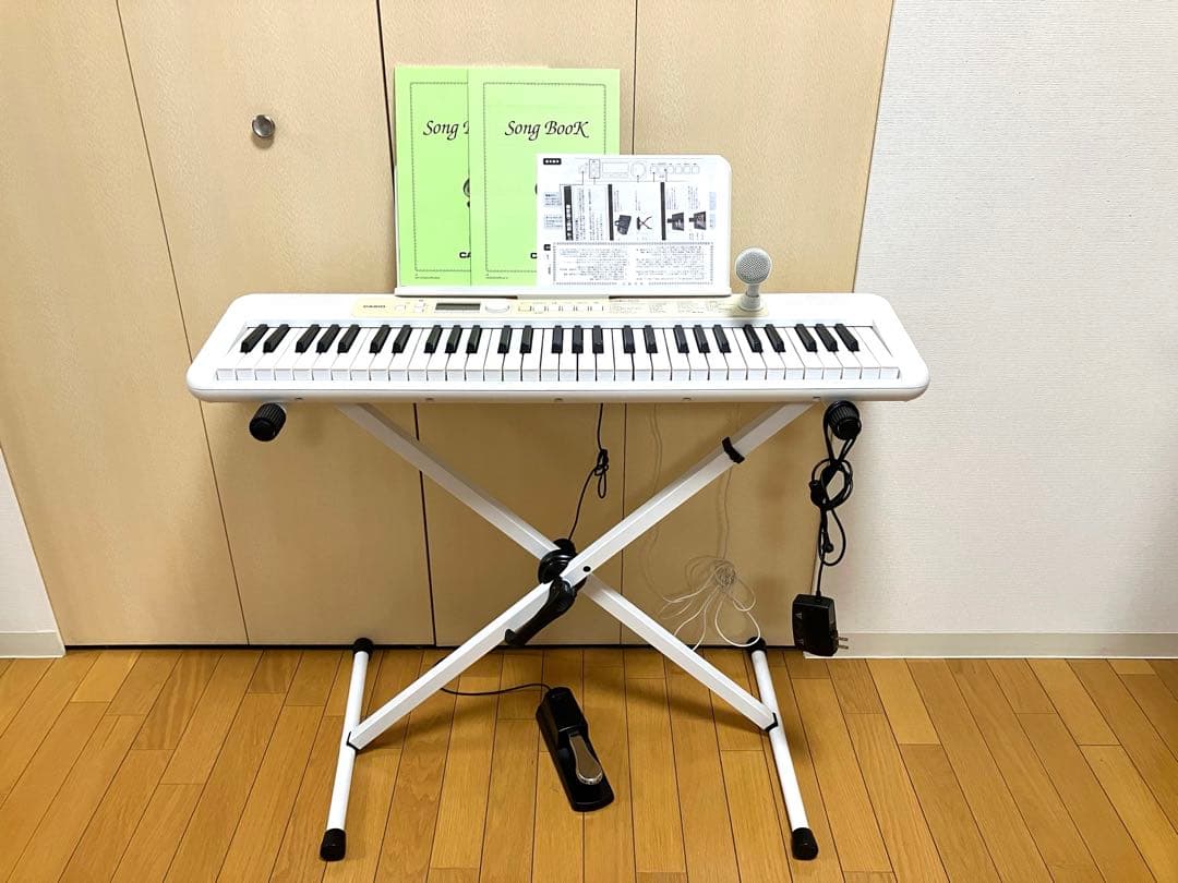 CASIO 61鍵電子キーボード LK325 専用スタンド・ヘッドホンセット