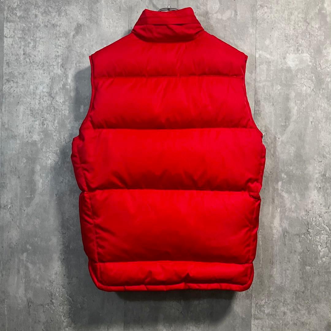 90s OLD GAP Alpine SERIESダウンベストMレッド赤フード - メルカリ