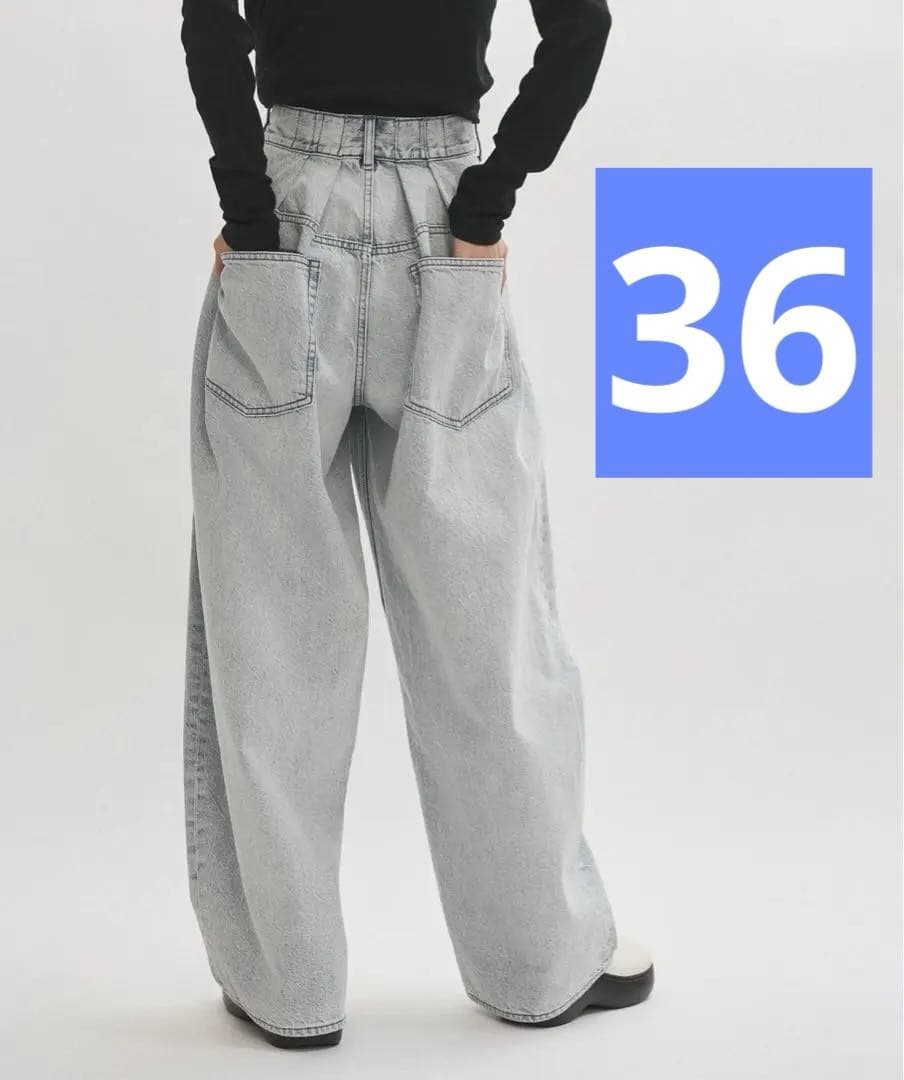 ADAM ET ROPE' ★ 【サステナブル】バックタックワイドデニム