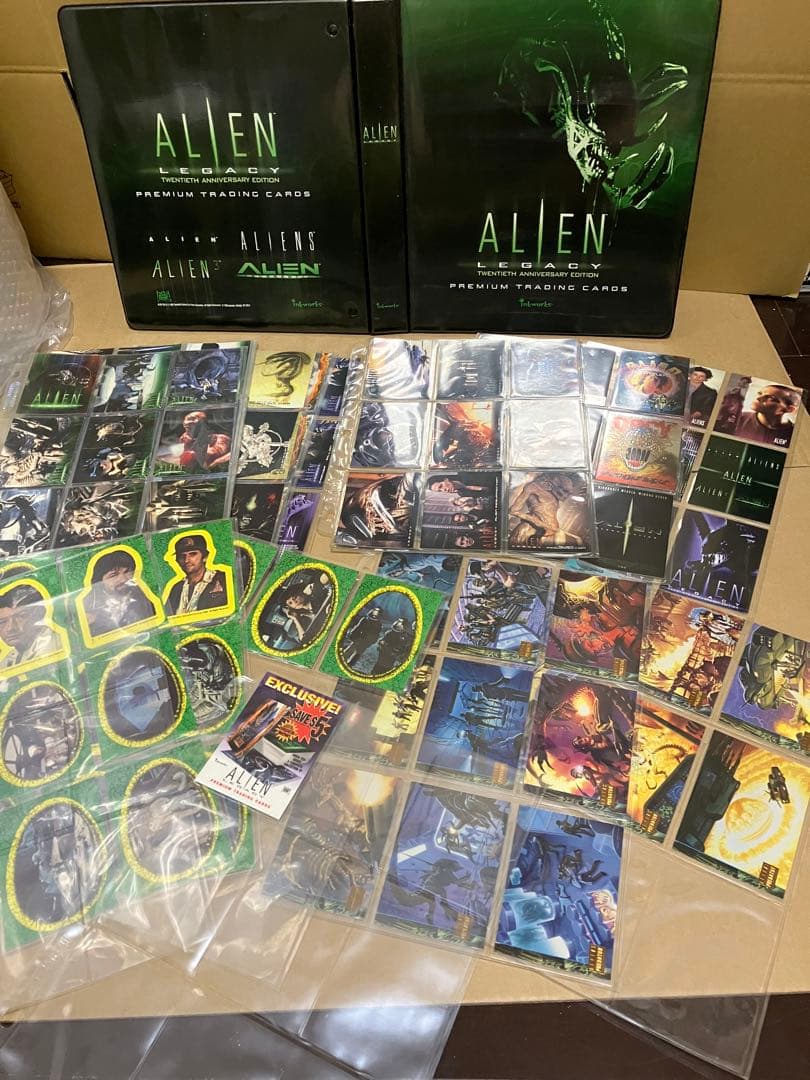 当時物　エイリアン　トレーディングカード　バインダーレアカード含む155枚セット 当時物 エイリアン トレーディングカード バインダーレアカード含む155