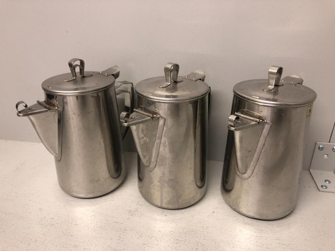 3個　マルタマ　ウォーターポット　1.2L　ステンレス　18-8