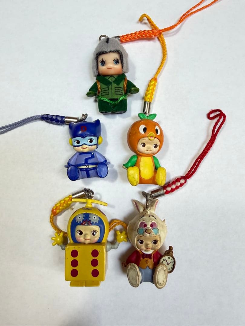昭和レトロ キャラクター ストラップ 5点セット 当時物 ストラップ