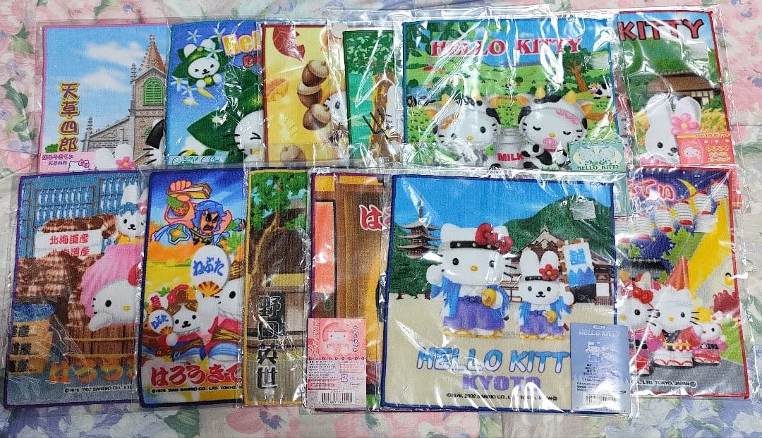平成レトロ　観光地　ご当地キティ　ハローキティ タオル 11枚セット 楽天市場】ご当地 キティ 京都の通販