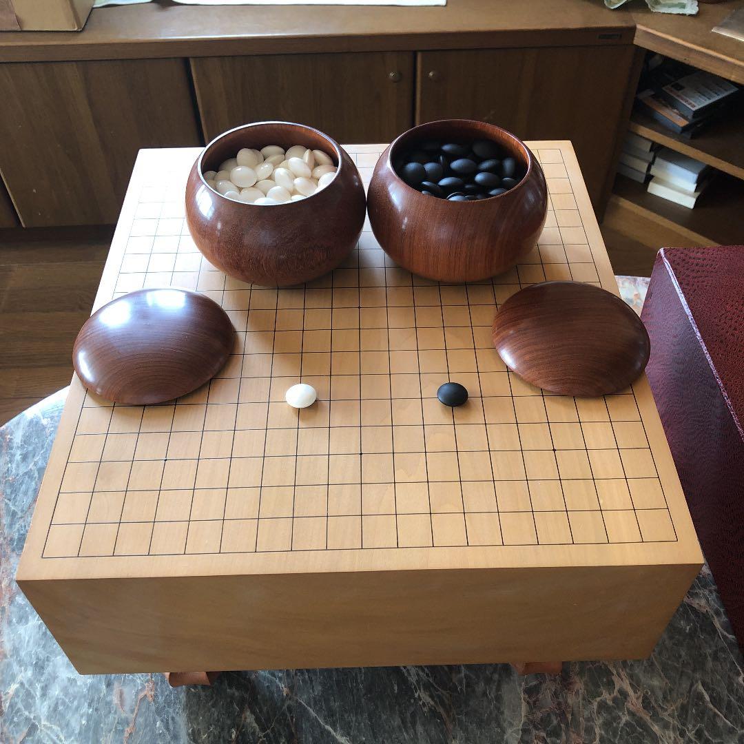 「値下げ」足つき碁盤と碁石のセット
