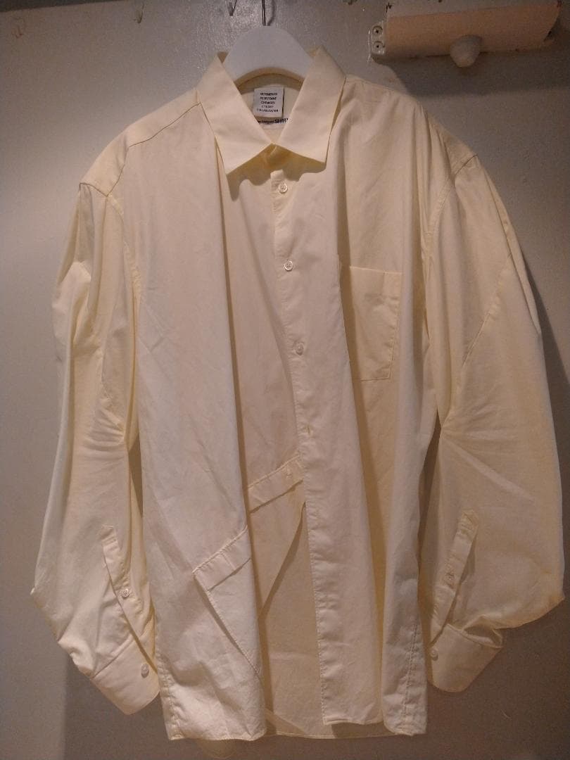 ヴェトモン×コムデギャルソンシャツ　変形オーバーサイズシャツ