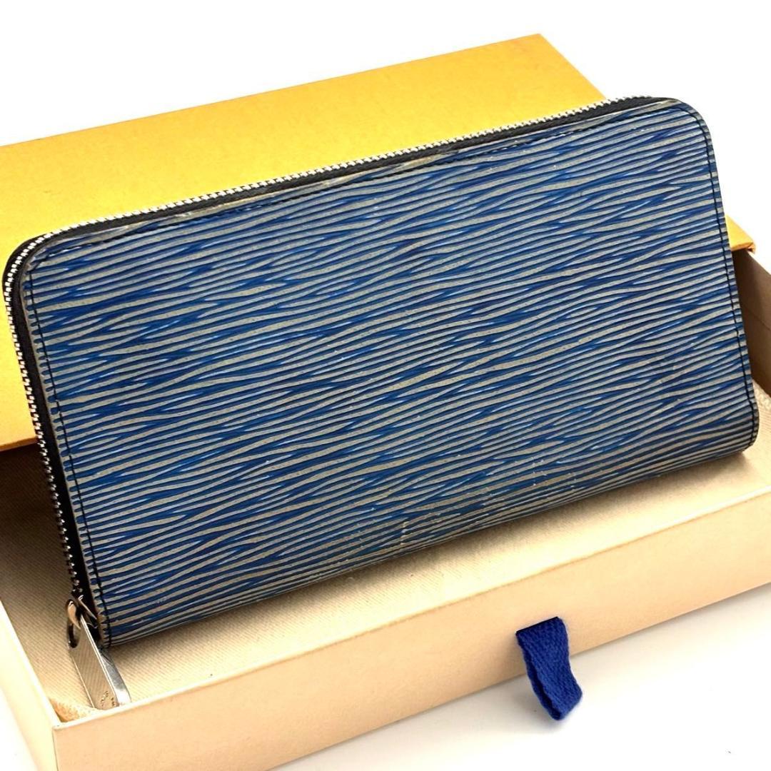【最高級美品】ルイヴィトン エピ デニム ジッピーウォレット 長財布 メンズ