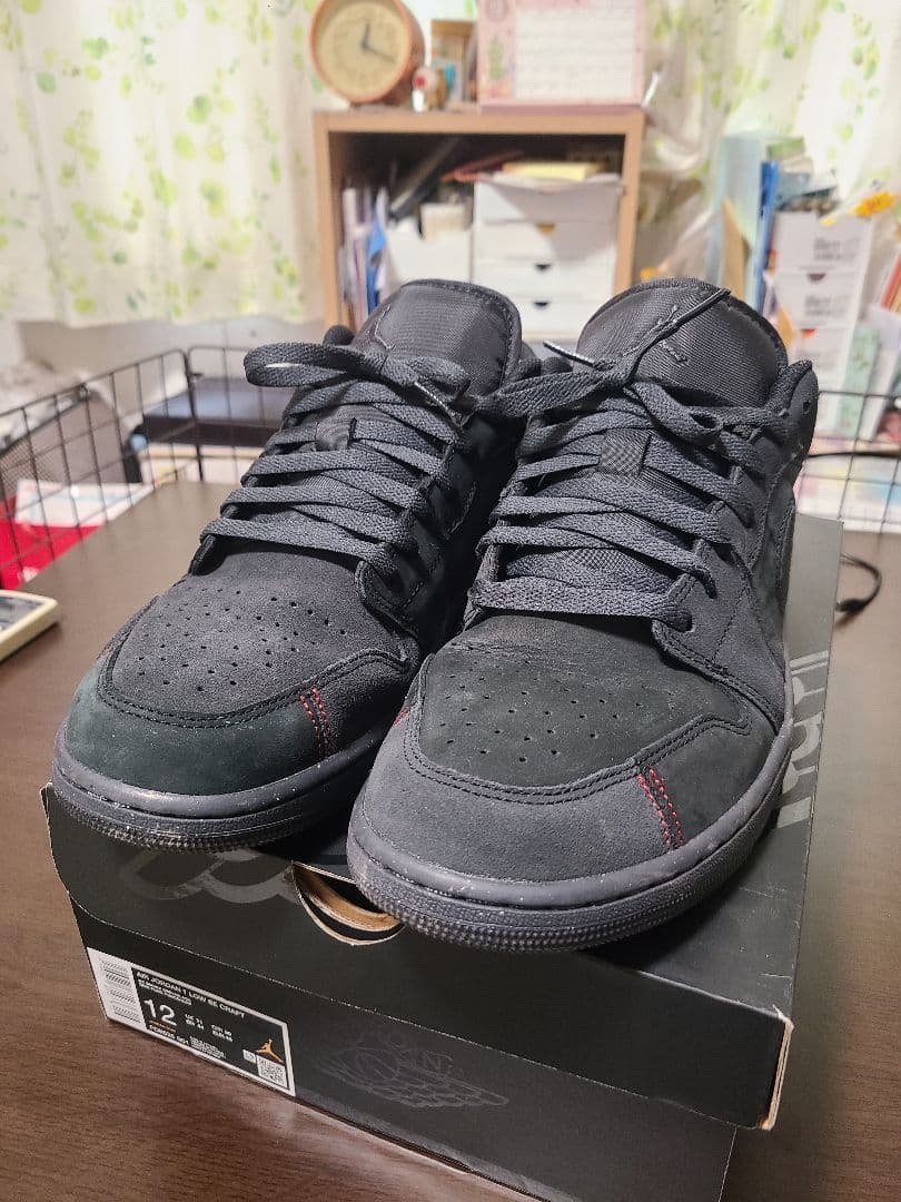 AirJordan 1LOW SE CRAFT ブラック US12 30 cm