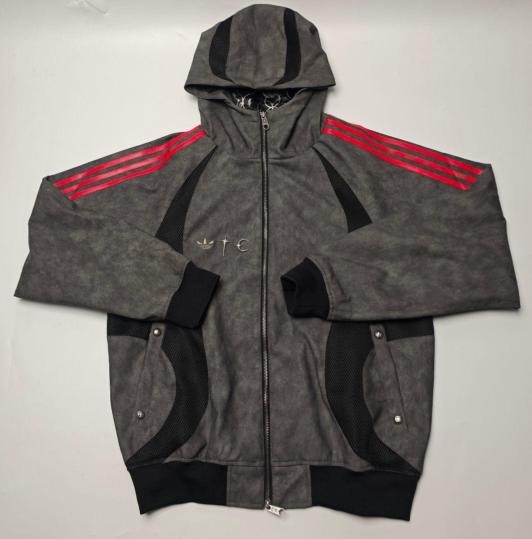 マ*ィ様 adidas x Thug Club PU Leather Jacke
