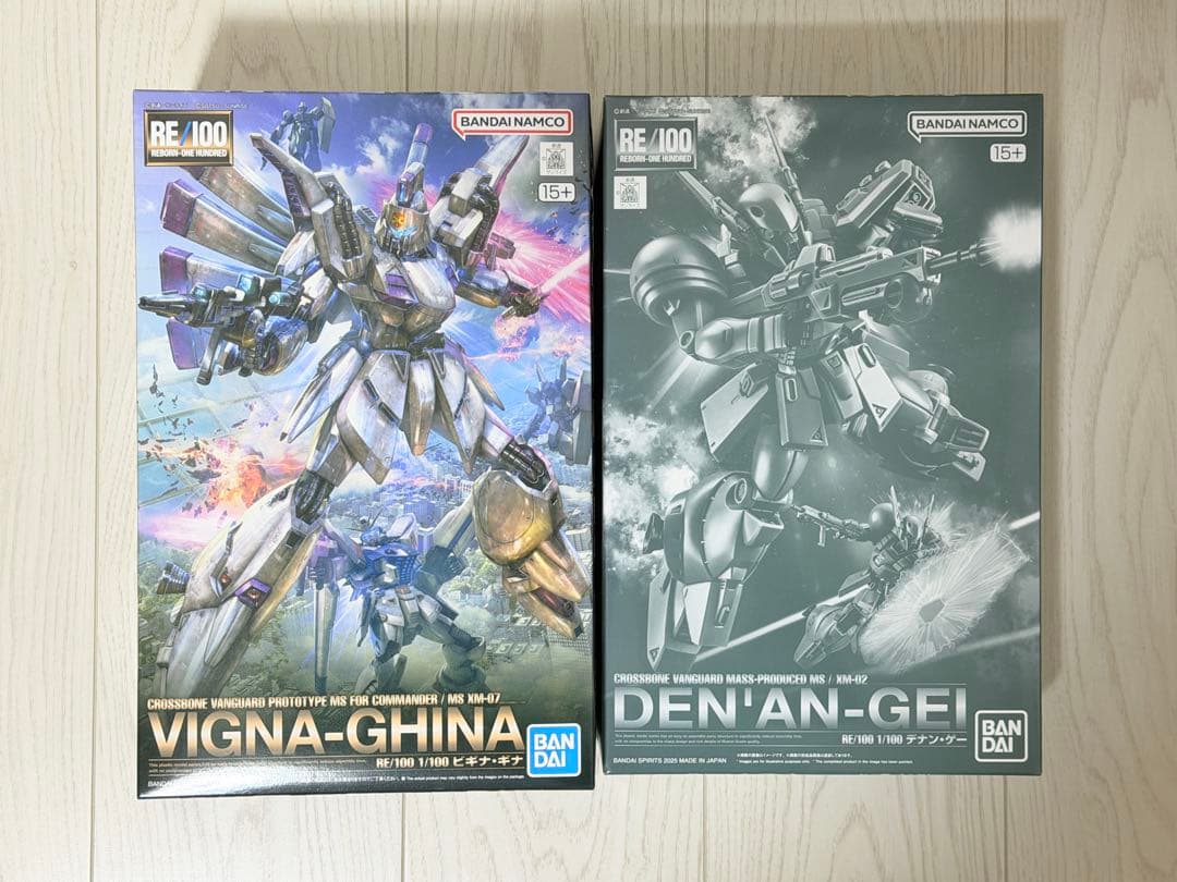 新品未開封　ガンプラ　RE/100 ビギナギナ　デナンゲー　セット RE/100 1/100 ビギナ・ギナ│株式会社BANDAI SPIRITS（バンダイ