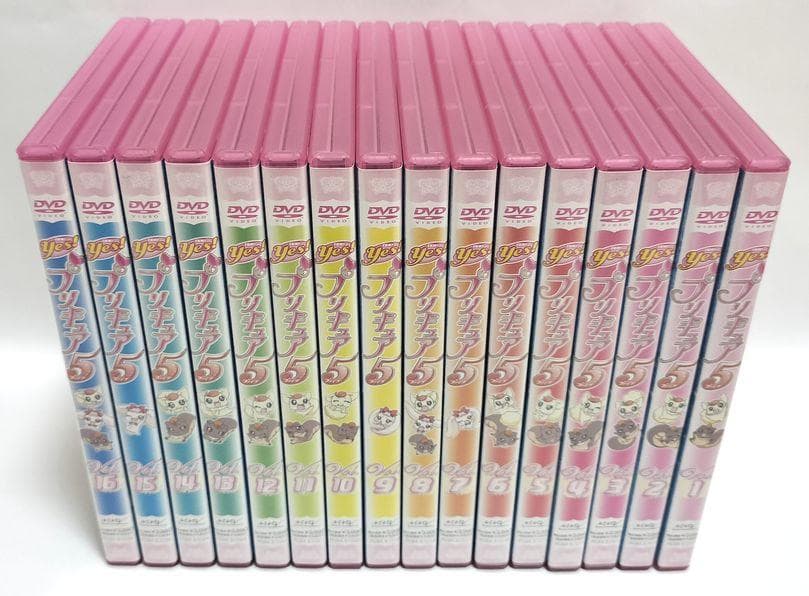 ディスクスレ有り、全巻カード付き完品♪ Yes!プリキュア5 全16巻S DVD Yes！プリキュア5 DVD 全16巻セット - メルカリ