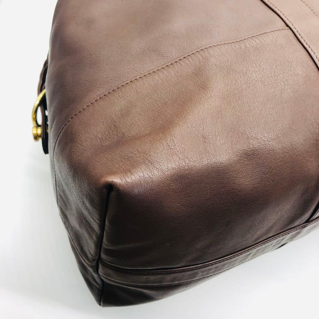 オールドコーチ 0502 ボストンバッグ ブラウン 良品 - メルカリ