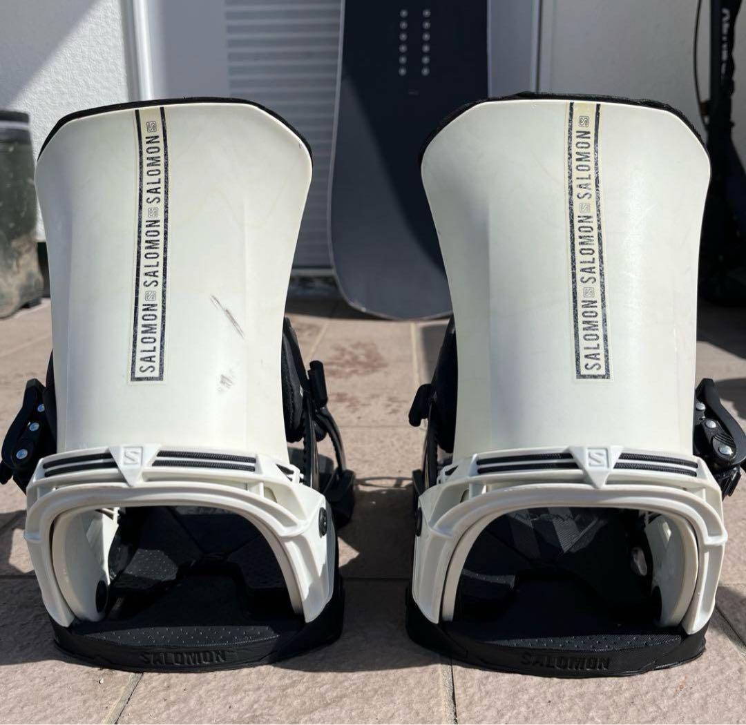 全**様 SALOMON スノーボード ビンディング ホワイト