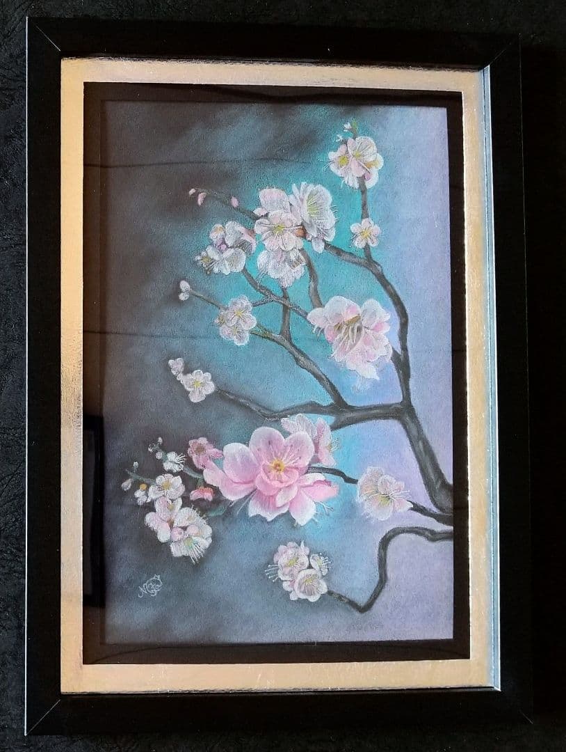 鉛筆手書き絵画盆栽の枝