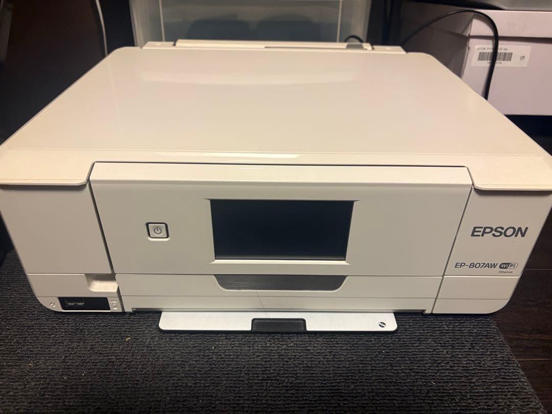 【ジャンク】EPSON EP-807AW プリンター／通電確認済・印刷不良あり