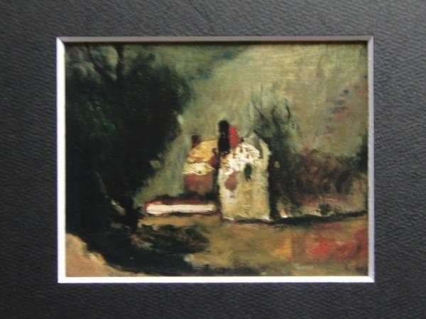 靉光、公主嶺、希少な額装用画集より、美品、新品額装付