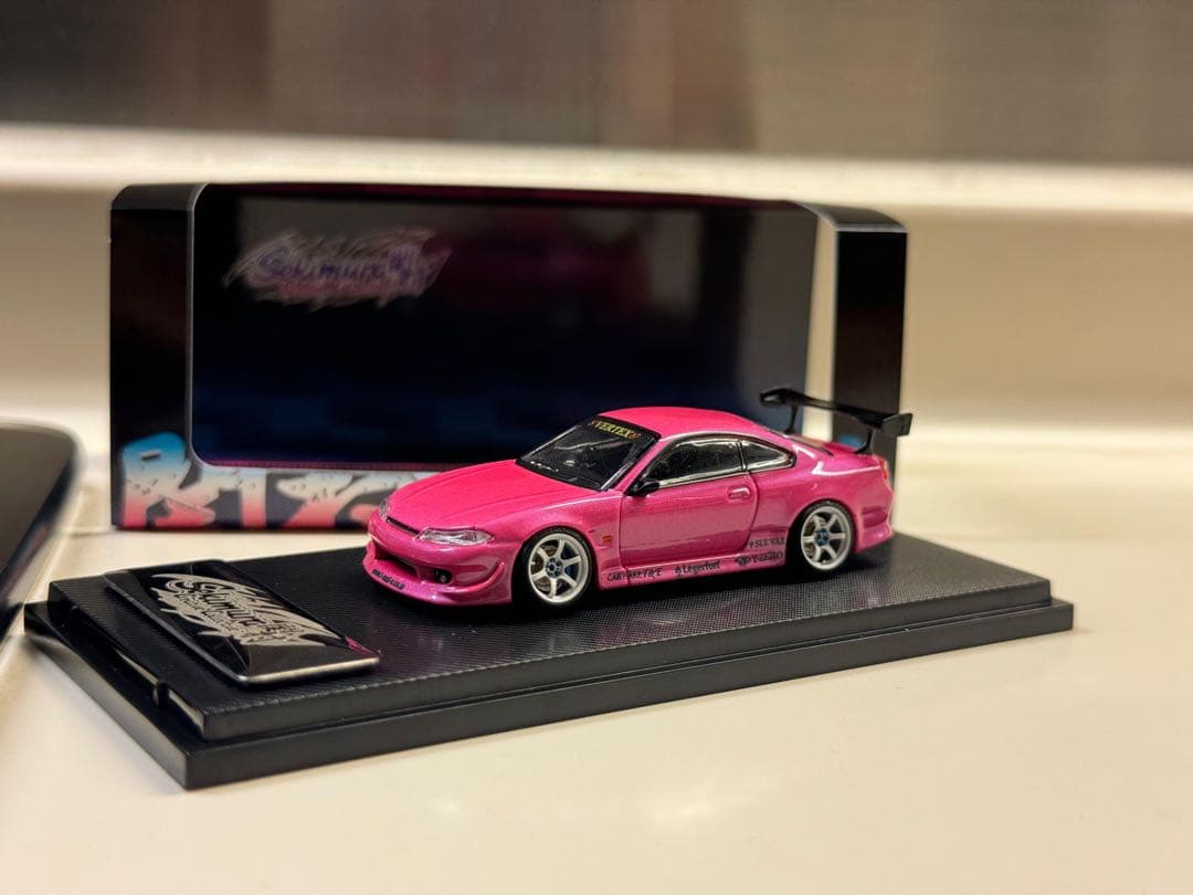 1/64 改 日産 Silvia S15 Vertex 帝王ウイング 関村