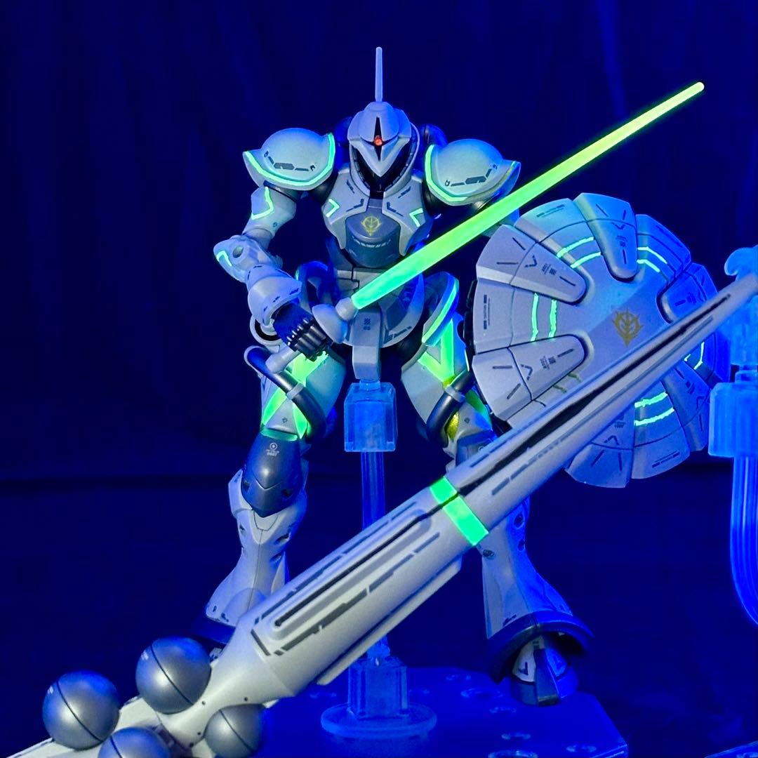 【全塗装完成品】HG エグザベ専用ギャン(ハクジ装備)