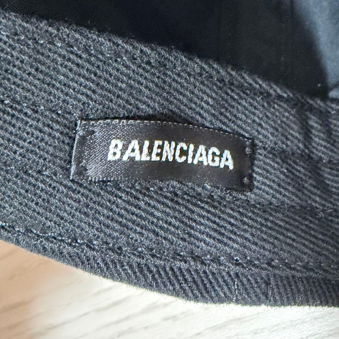 ✨極美品✨BALENCIAGA キャップ L59 新ロゴ マジックテープ 黒 - メルカリ