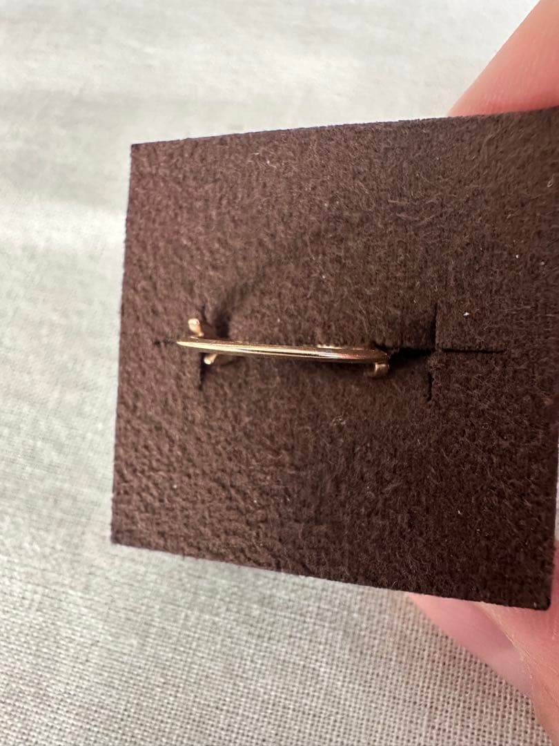 agete アガット K10 ピンキーリング 5号 廃盤 月桂樹 ローレルリーフ