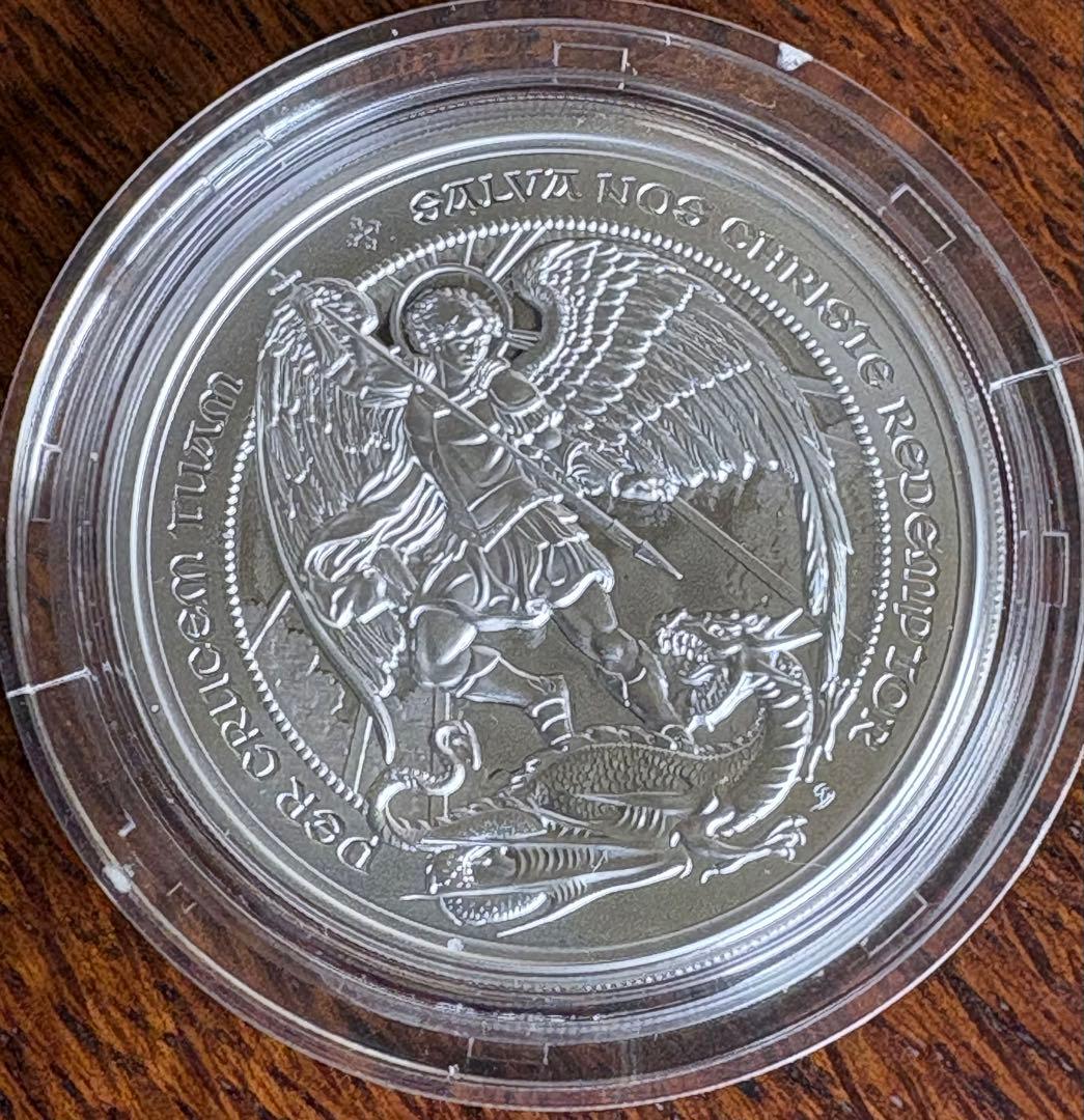 2026イギリス エンジェル（天使とドラゴン） 2ポンド シルバープルーフ