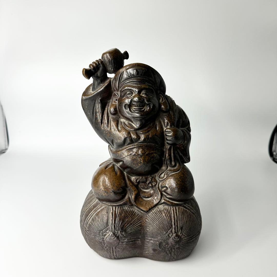 ブロンズ 福の神像 約15cm 大黒さん