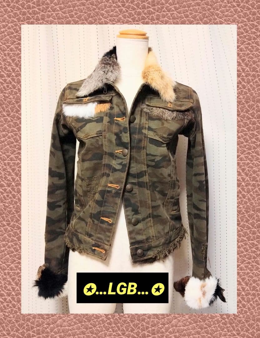 LGB初期　迷彩/ミリタリー　ダメージ加工　ジャケット