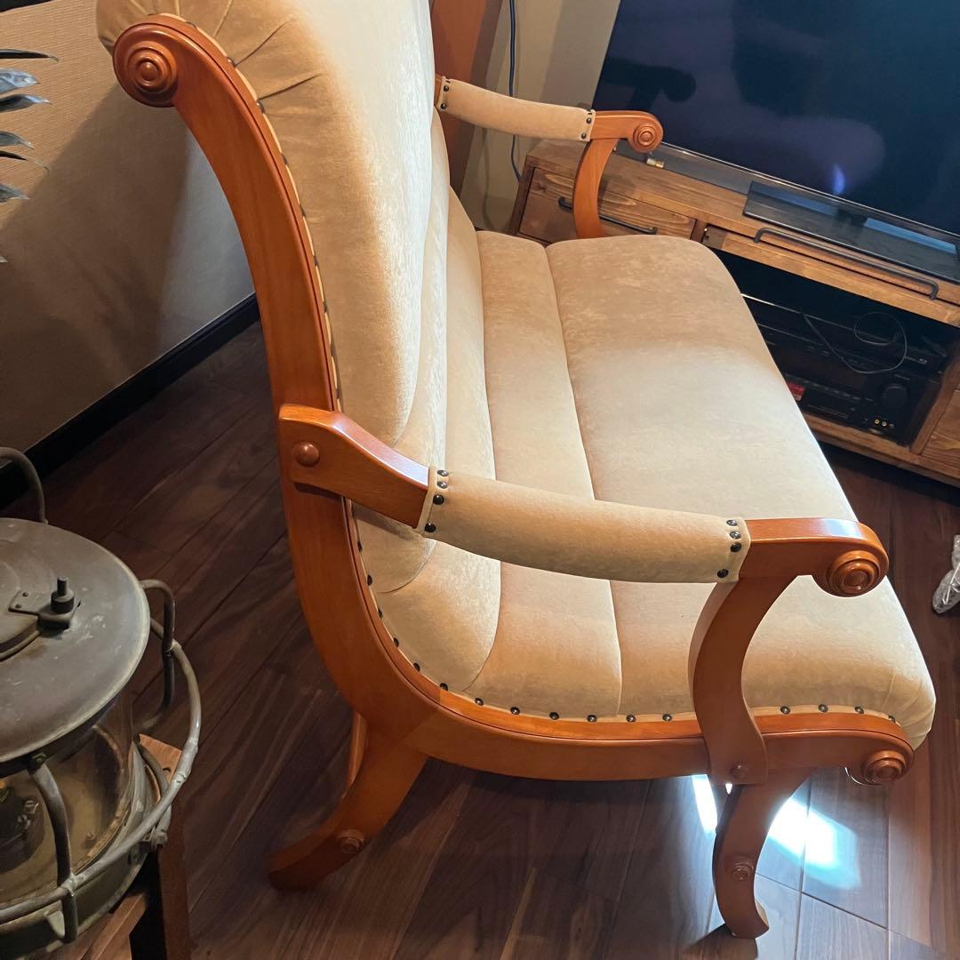 美品】ダニエル家具 横浜クラシック家具 ブーツ 2人掛け ソファ 横浜