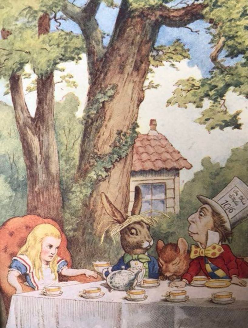 ご予約済み» 不思議な国のアリス 気狂い帽子屋のお茶会 テニエル 1920